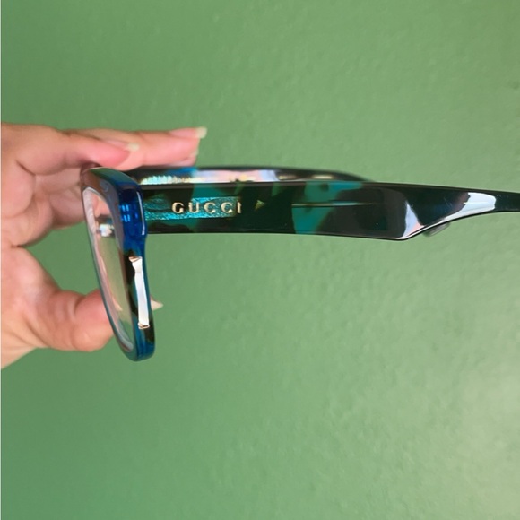 Tortoise Blue Gucci Glasses - Picture 4 of 6